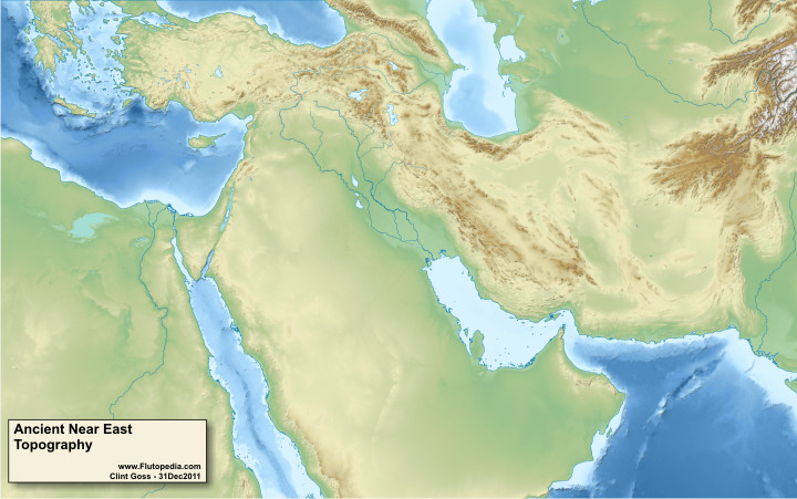 Ancient Near East - Topographic