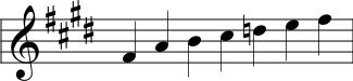 Hexatonic Minor Scale written in Nakai Tab notation